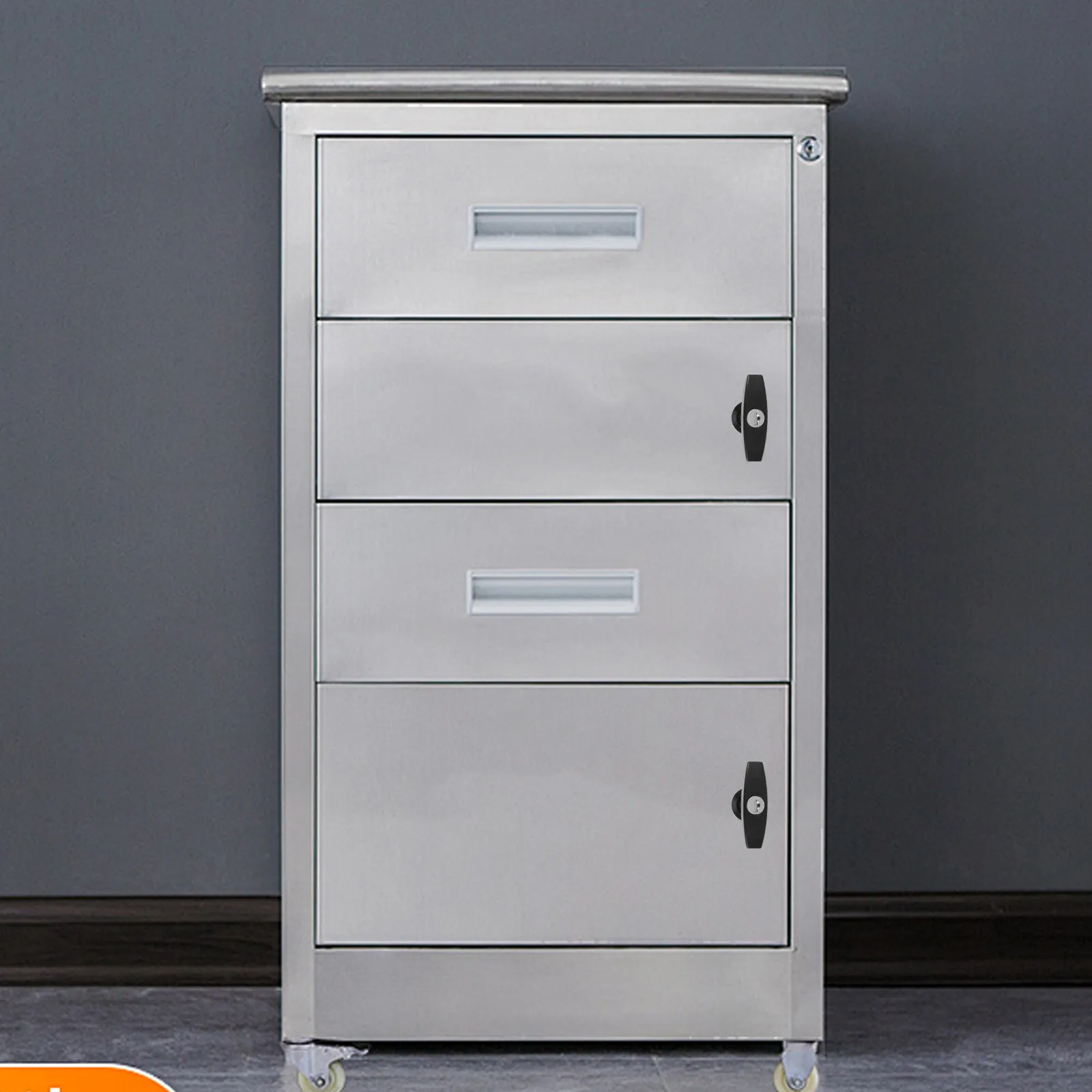 High Strength T-Handle Cabinet Lock with Keys Zinc Alloy Security Lock for Distribution Box Toolbox Desk Filing Cabinet Mailbox