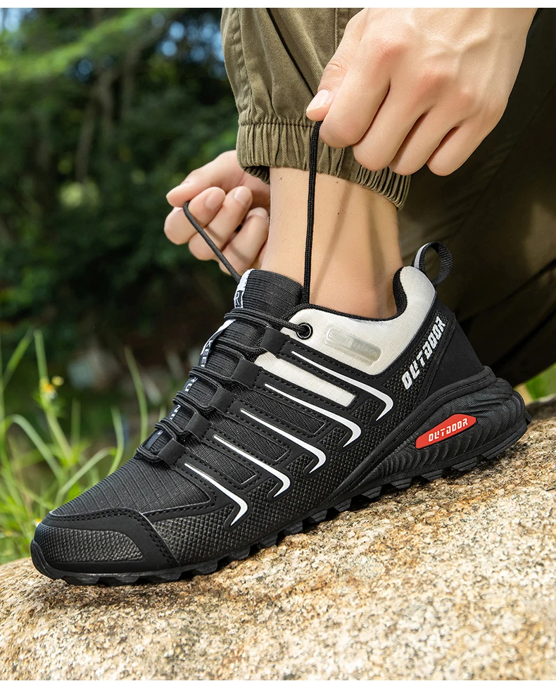 Wasserdichte Wanderschuhe Herren Gitter Mesh Atmungsaktive Outdoor Camping Schuhe Männer Trekking Wandern Jagd Taktische Fahrrad Turnschuhe – Detail 10