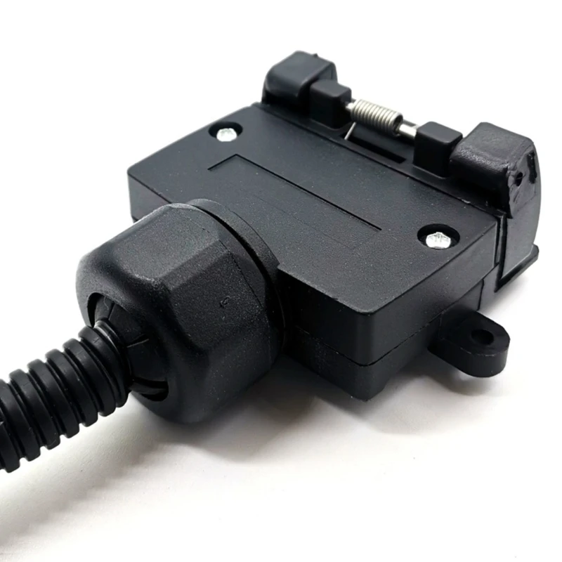 Trailer Light Wiring Adapter 12V Electrical Part with Black Housing for Towing Hookup and Wiring Service Needs X37F