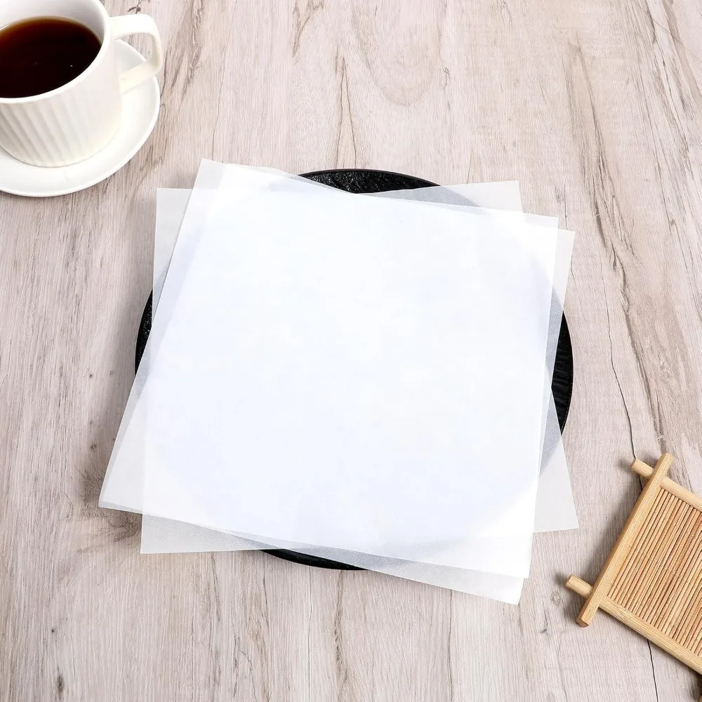 Paquete de 100 Láminas de Papel Antiadherente de 7 Pulgadas para Envolver Alimentos, Separar Carnes, Galletas y Productos Delicatessen