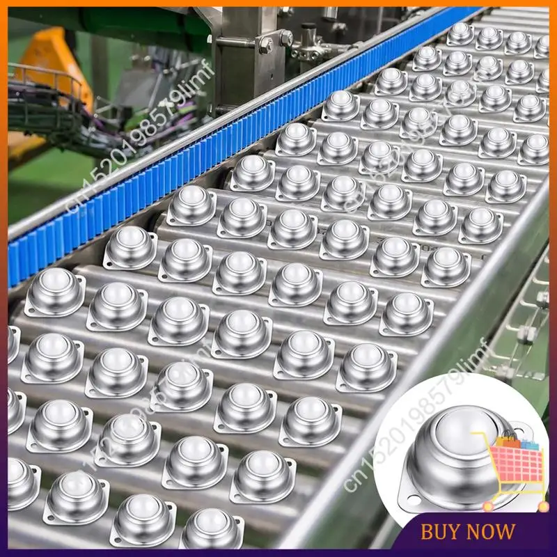MSOR-30Pc 5/8Inch Roller Ball Transfer Bearing Carbon Steel Round Ball Transfer For Conveyor Roller Stand Transmission System