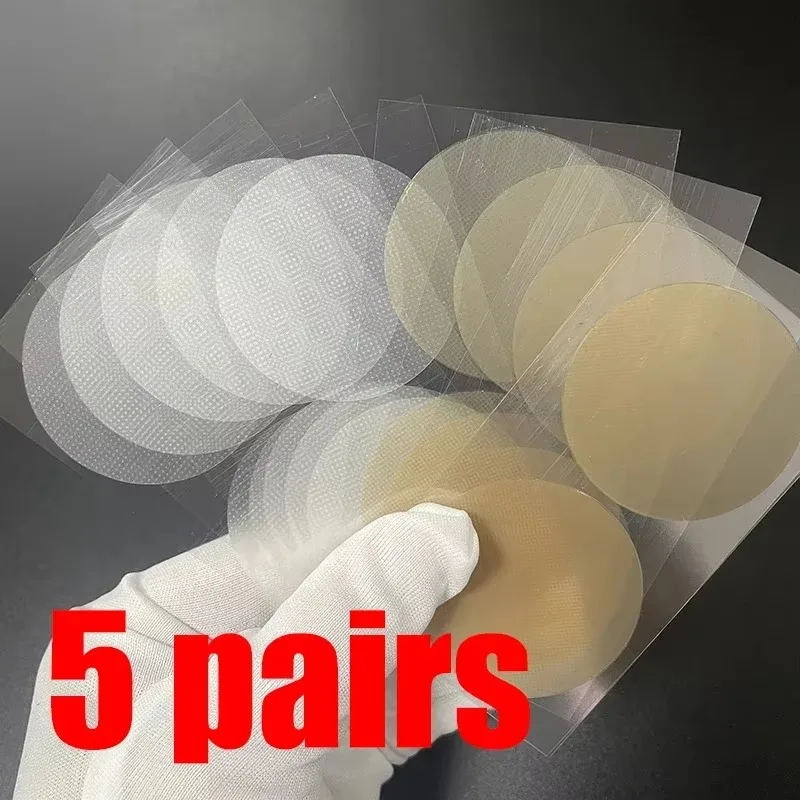 

5 Pairs New Men Nipple Cover Adhesive Stickers Bra Pad Breast Invisible Breast Lift Bra Running Protect Nipples Chest Stickers