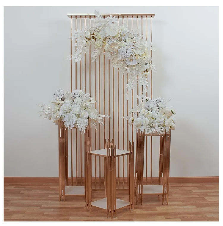 Vielseitige Weiße Künstliche Blumenreihe für Hochzeiten, Hängende Blumen für Wege, Deko-Set mit Kunstblumen für Schaufenster und Ausstellungen – Detail 9