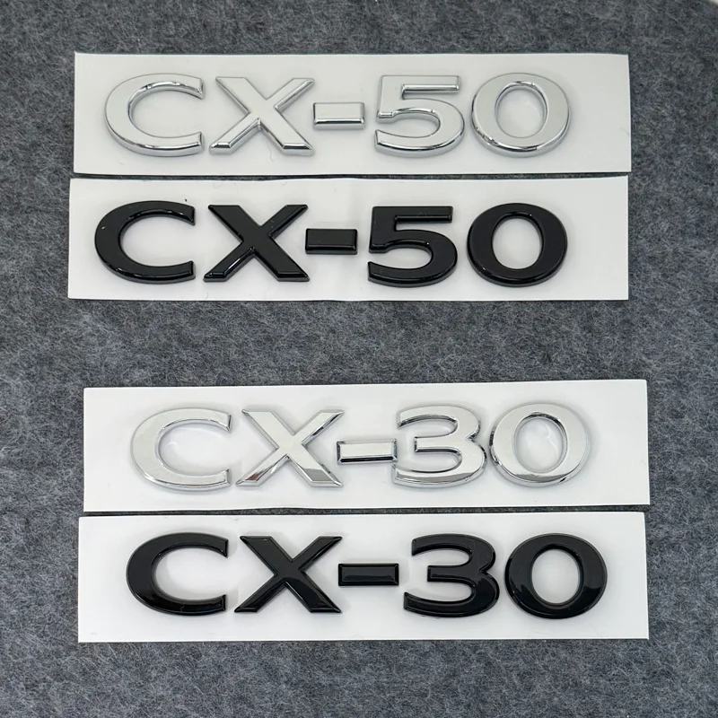 Car stickers for CX-30 CX-50 CX4 CX5  Letter logo Trunk Retrofit Accessories Displacement Digital Decorative Decals