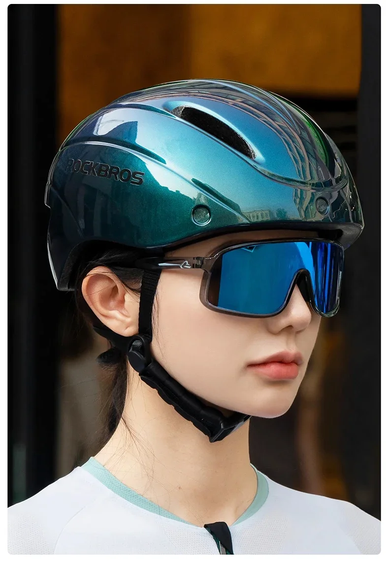 Rockbros Fahrrad helm Brille Männer Frauen integral geformte MTB Fahrrad helm leichte Mountainbike Helm Rücklichter – Detail 25