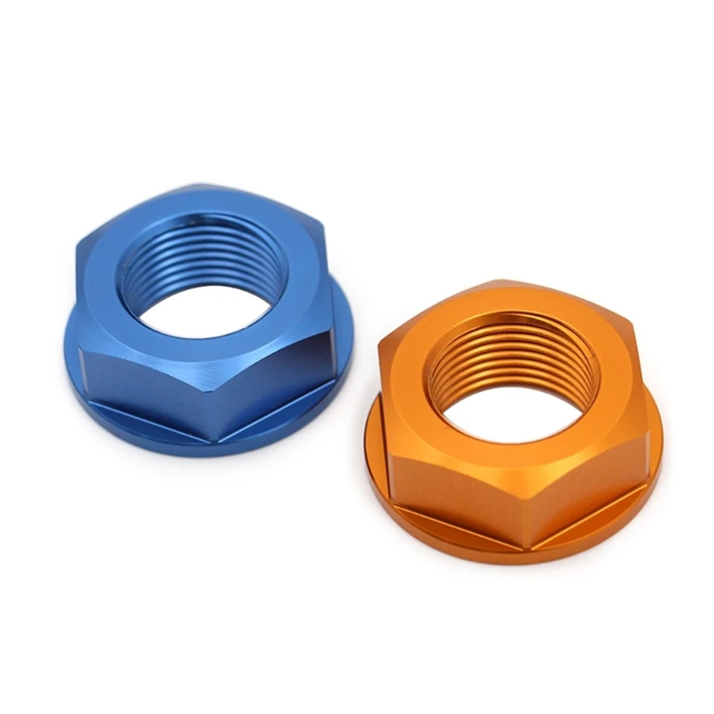 M20 Motorcycle Rear Wheel Nut Enhances Stability Aluminum Rear Wheel Lock Nut Motorbike Spare Part Simple Installation X37F