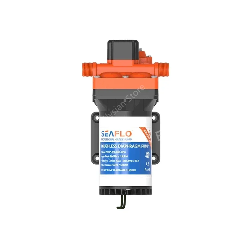 SEAFLO 5.0GPM 12v DC water pump small industrial agriculture diaphragm self priming  automatic brushless