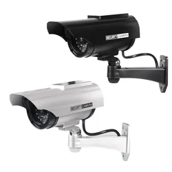 Solar Powered Waterproof Fake Camera Red Flashing Leds For Home Office Surveillance System Scare Theft Dummy CCD Security Camera