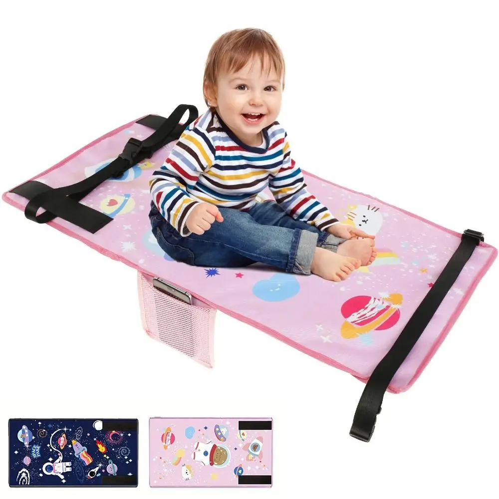 Children's Travel Portable Airplane Bed Cute Cartoon Oxford Foot Leg Rest Airplane Hammock Kids