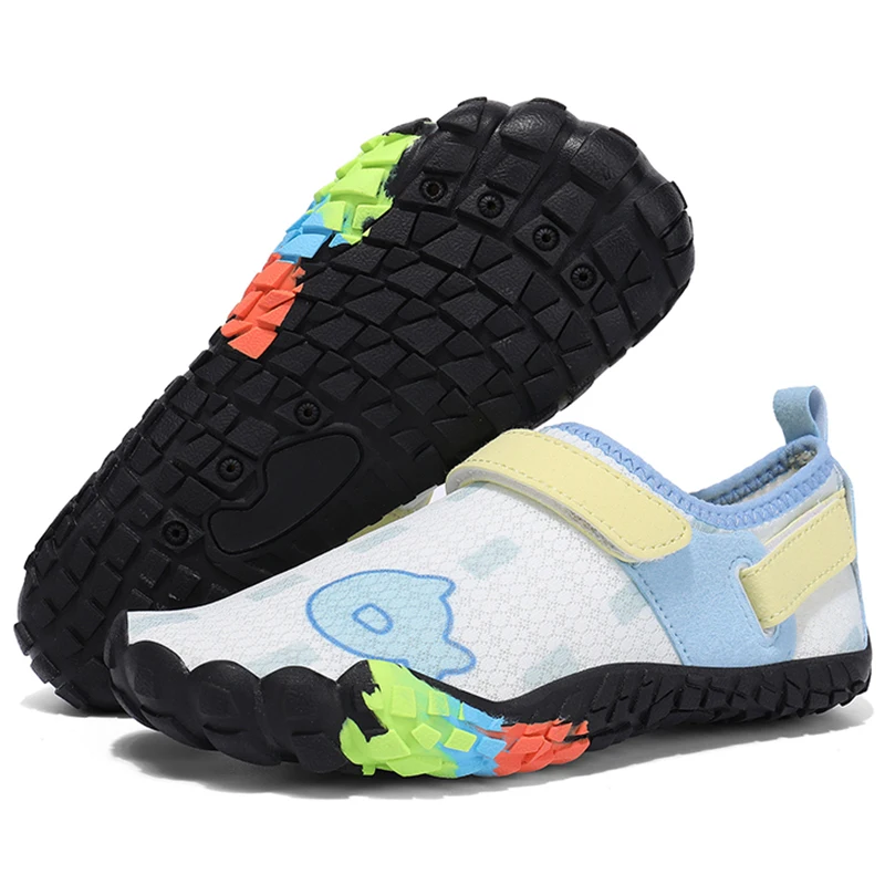 Beach Barefoot Shoes Quick Dry Kids Water Shoes Children Boy Aqua Socks Drainage Swim Sandal Surf Wading Sneakers Lightweight