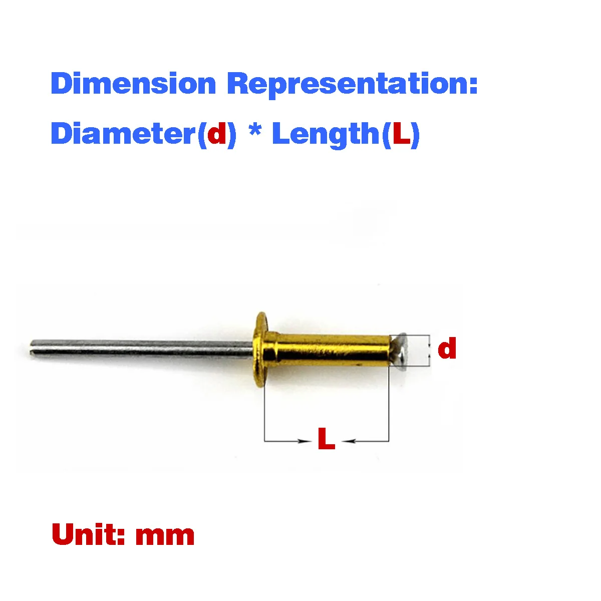 

Aluminum Plum Blossom Flat Head Rivet / Colored Rivet M3.2M4M5