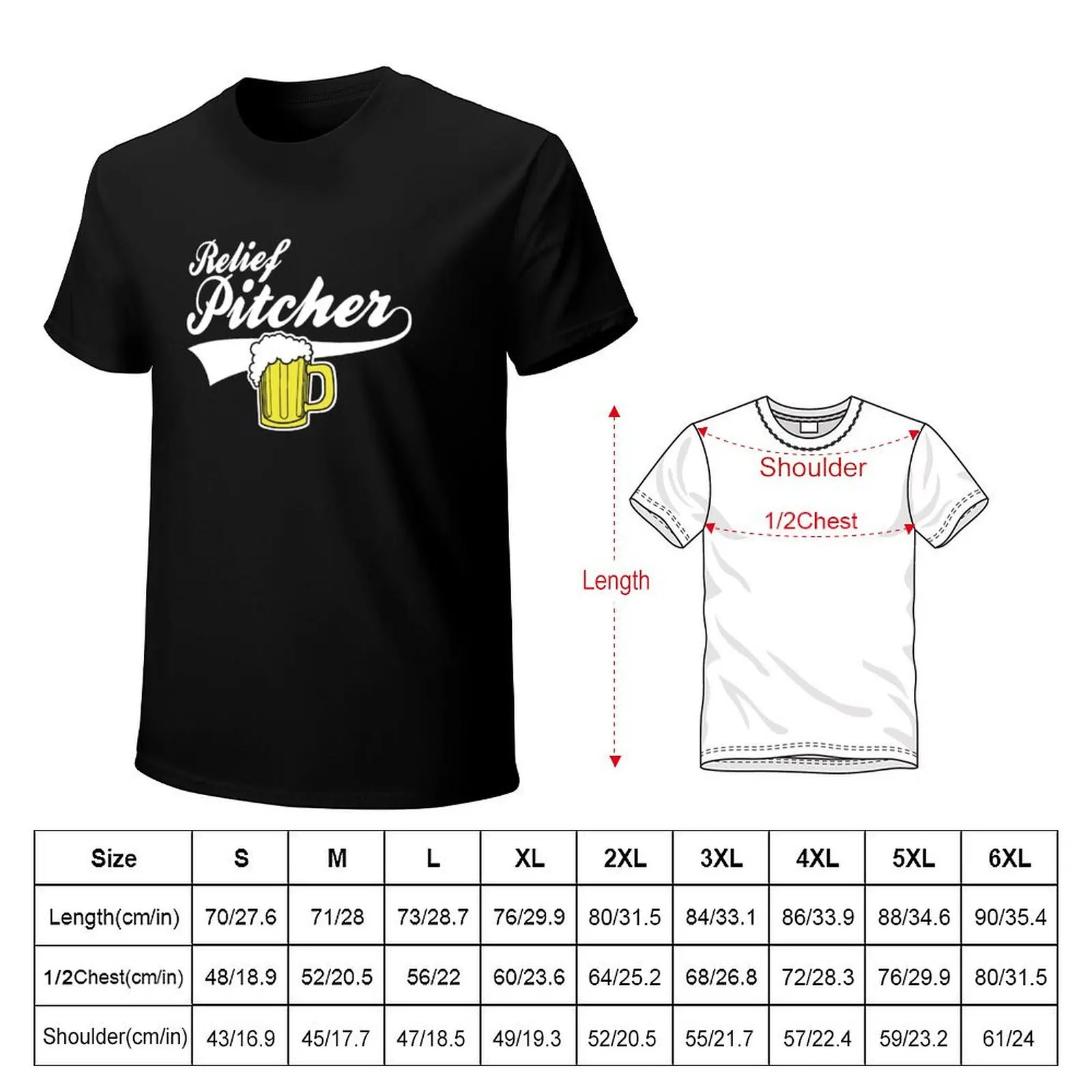 Relief pitcher beer T-Shirt Summer Holiday T-Shirt