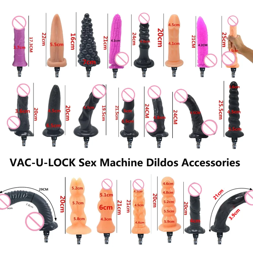 

Lifelike Dildos with Vac-u-Lock Interface Sex Machine Massage Attachments Realistic Anal Penis Sex Toys for Women and Couples