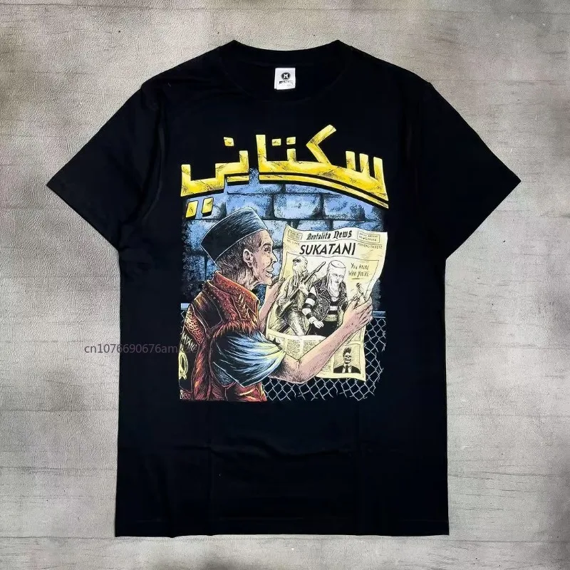 

Черная футболка для мужчин и женщин Ins Tide American Street с индивидуальным принтом, хлопковая свободная летняя футболка с рукавами «пять минут» для пар, с коротким рукавом