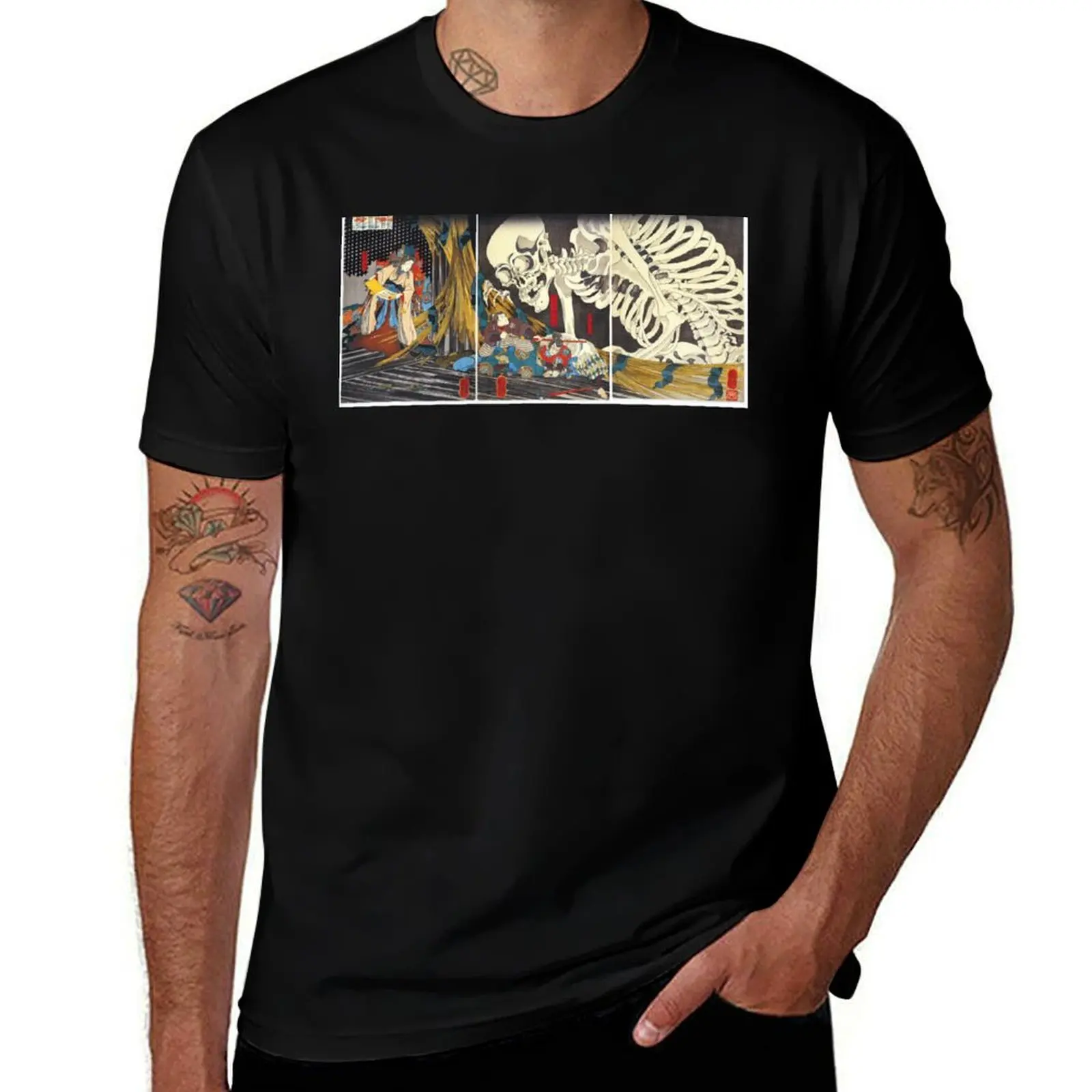 

Utagawa Kuniyoshi Takiyasha The Witch And The Skeleton Spectre T-Shirt valentines clothes mens funny t shirts