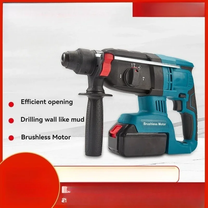 

1800W Rotary Hammer Drill Max Drilling 32mm 3 Modes Brushless Lithium Electric Hammer Multifunctional Rotary Electric Pick