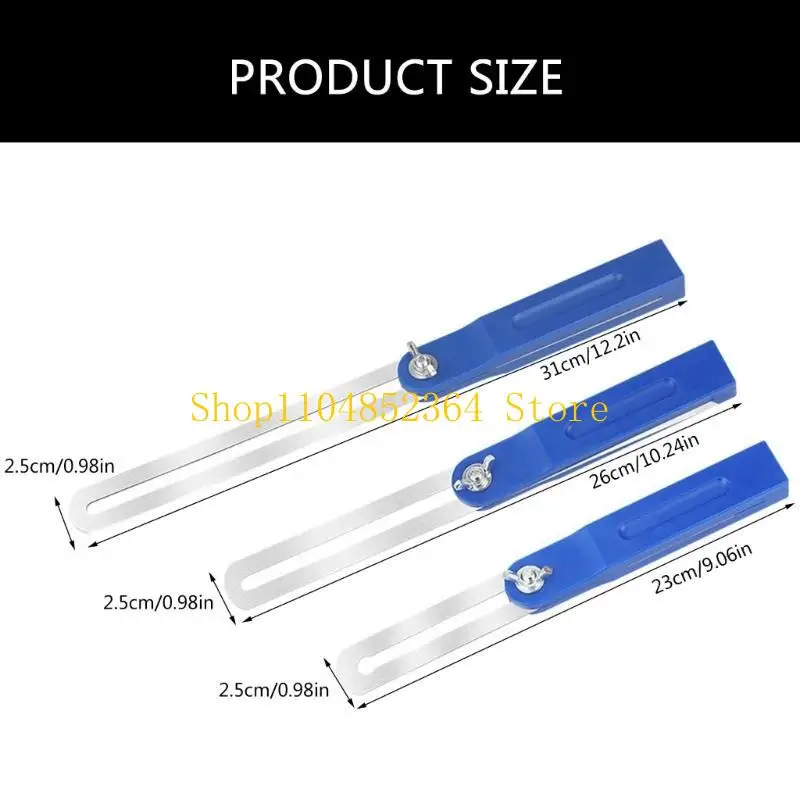 652F Finder с пластиковой ручкой квадратный квадратный плотник измеренный правитель Правитель правитель