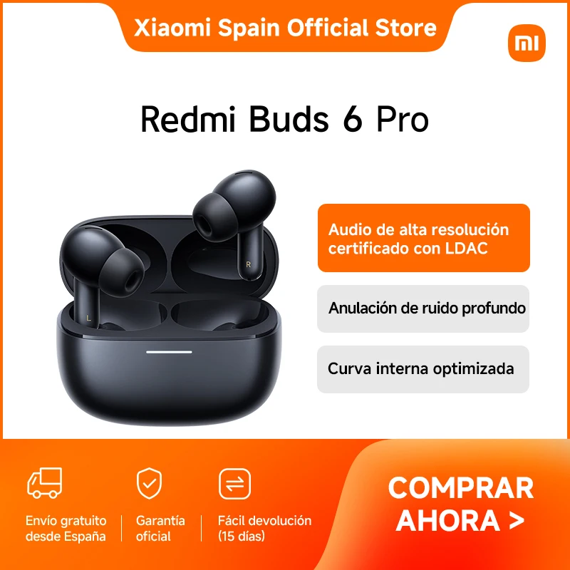 Official | Redmi Buds 6 Pro, Audio de alta resolución certificado con LDAC, Anu…