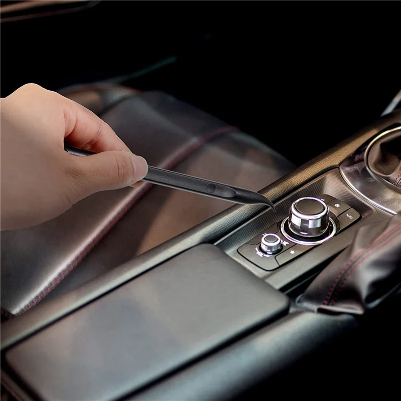 B50B-27 Stuks Plastic Schraper Tool Krasvrije Plastic Schraper Reiniging Pen Vormige Schraper Tool Multifunctionele Label Schraper