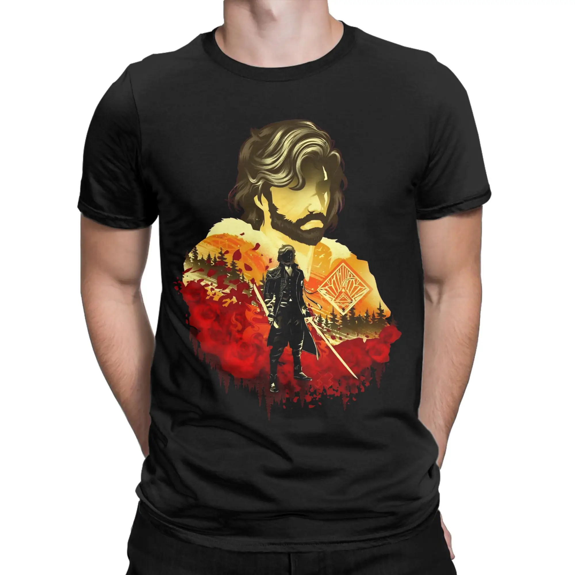 Expedition Zero Survivor Verso T-Shirt for Men  Unique Cotton Tees Crew Neck Short Sleeve T Shirts Plus Size Clothing