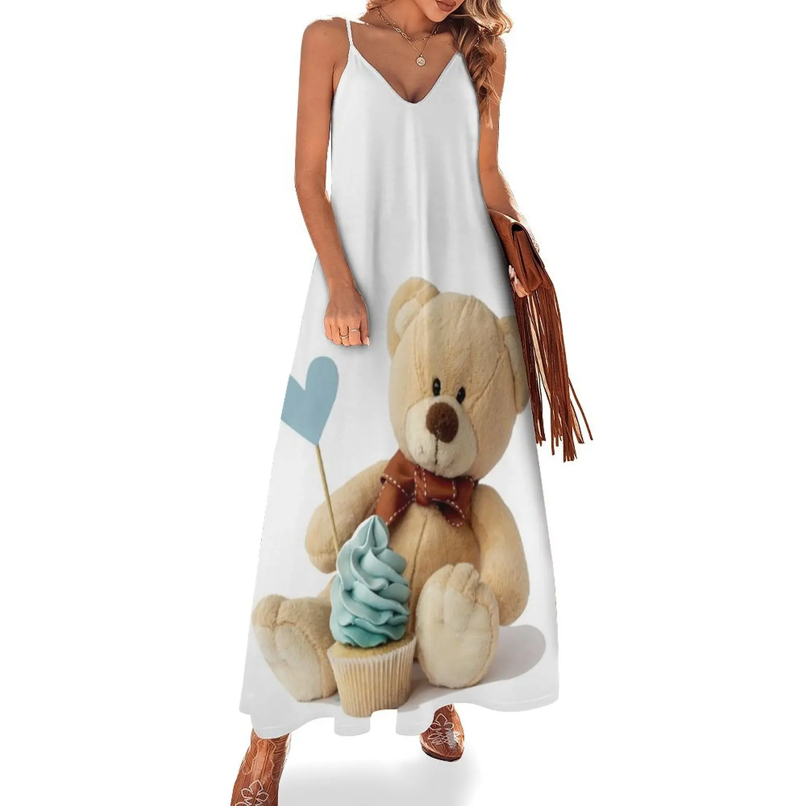 

Teddy Bear Sleeveless Dress dresses for women elegant women's sets dress party night Dress