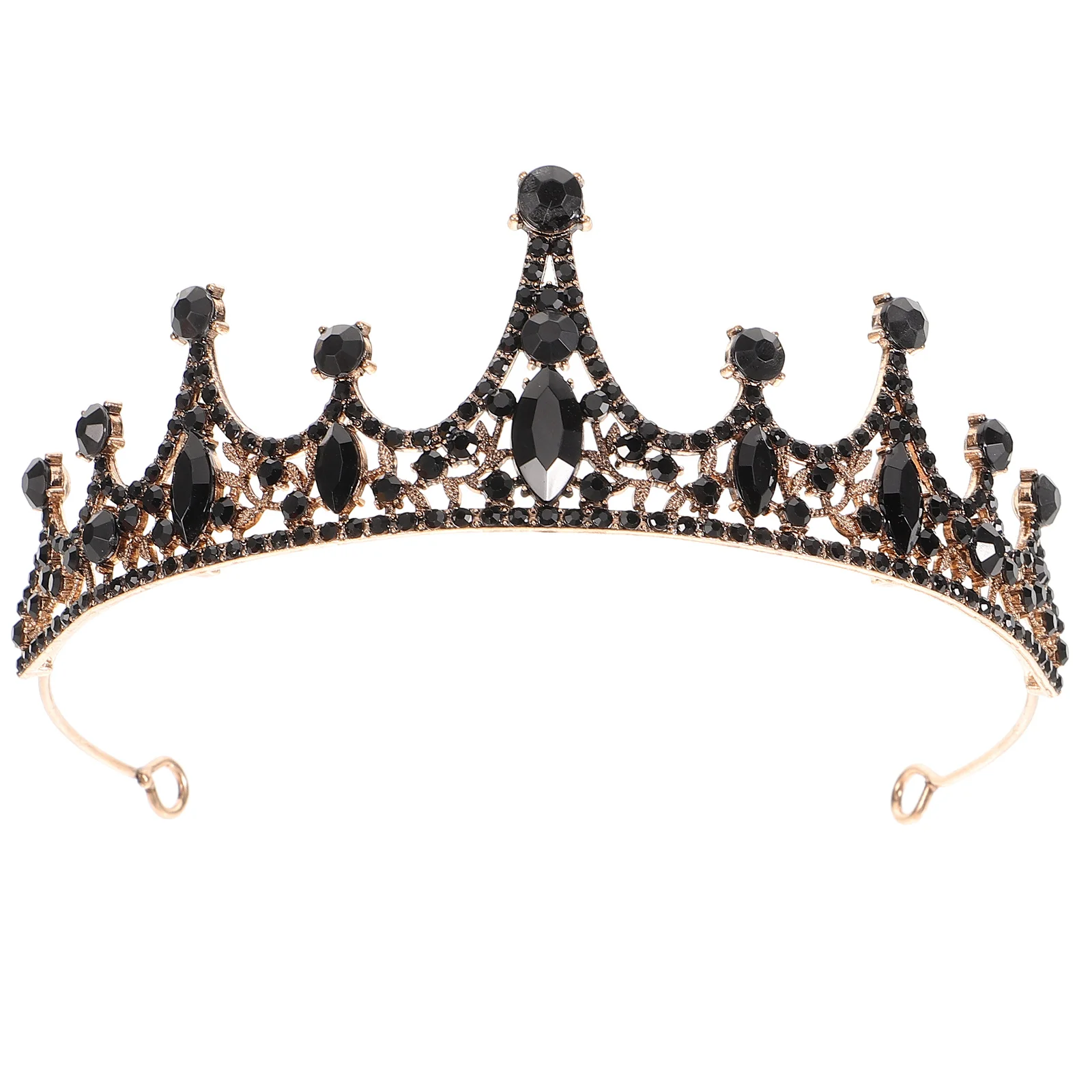 تاج الزفاف الفاخر الذي يرتدي تصميم الباروك كريستال تيارا حفل زفاف الأميرة غطاء الرأس إكسسوار شعر أنيق