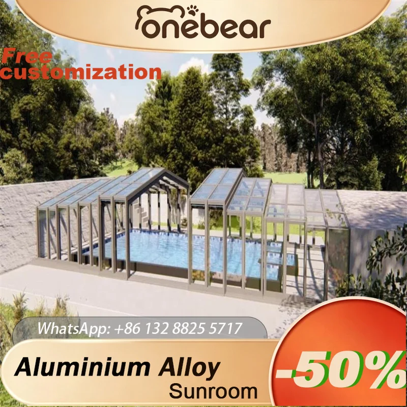 Any Size Custom Clear Pool Sunroom Heavy Duty Windproof Rainproof Durable Protective Cover For Outdoor Patio Garden Backyard