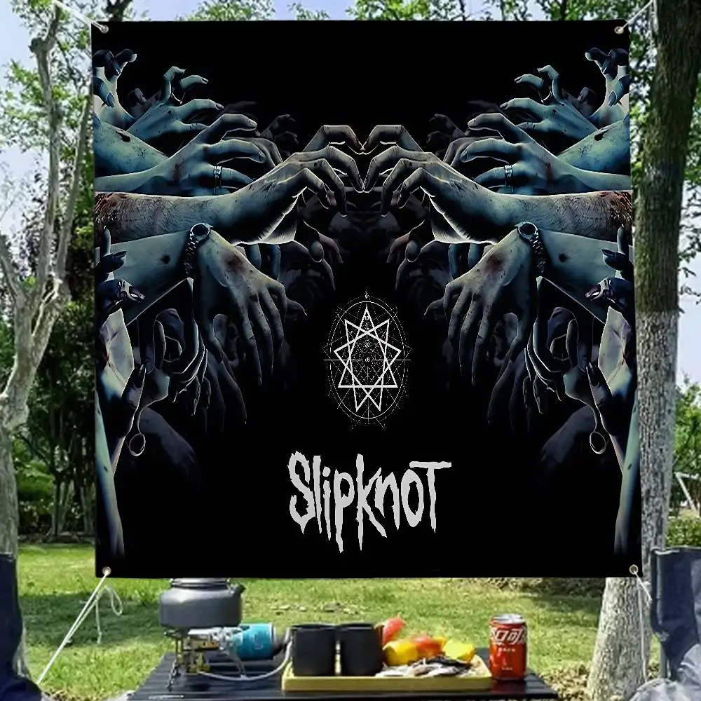 Band Rap S-Slipknot DIY Flag For Family Group Photo Living Room Home Dorm Decor Wall Art Decor Banner