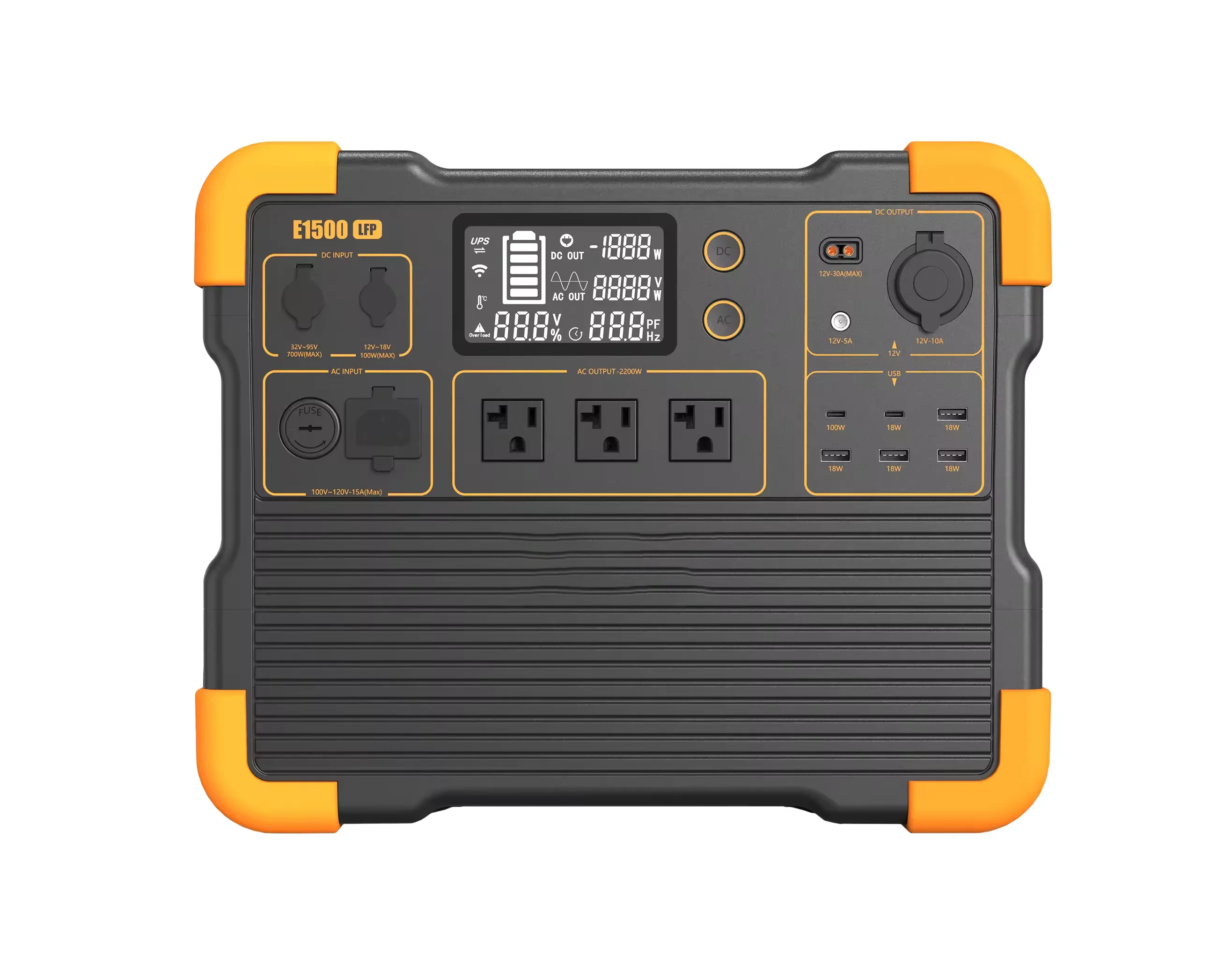 

Outdoor 2200W 2400W 2500W 3000W 5000w Power Station 120V UPS Generator Solar Lifepo4 Battery Portable Power Station For Home Use