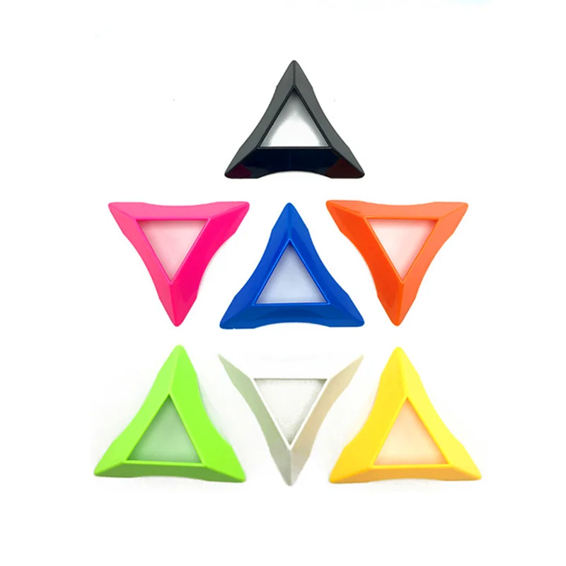 10pcs Color 2x2 3x3 4x4 Cube Stand Velocidade de Alta Qualidade Magic Speed Cube Plastic Cube Base Holder Suporte Educacional Aprendizagem Brinquedos