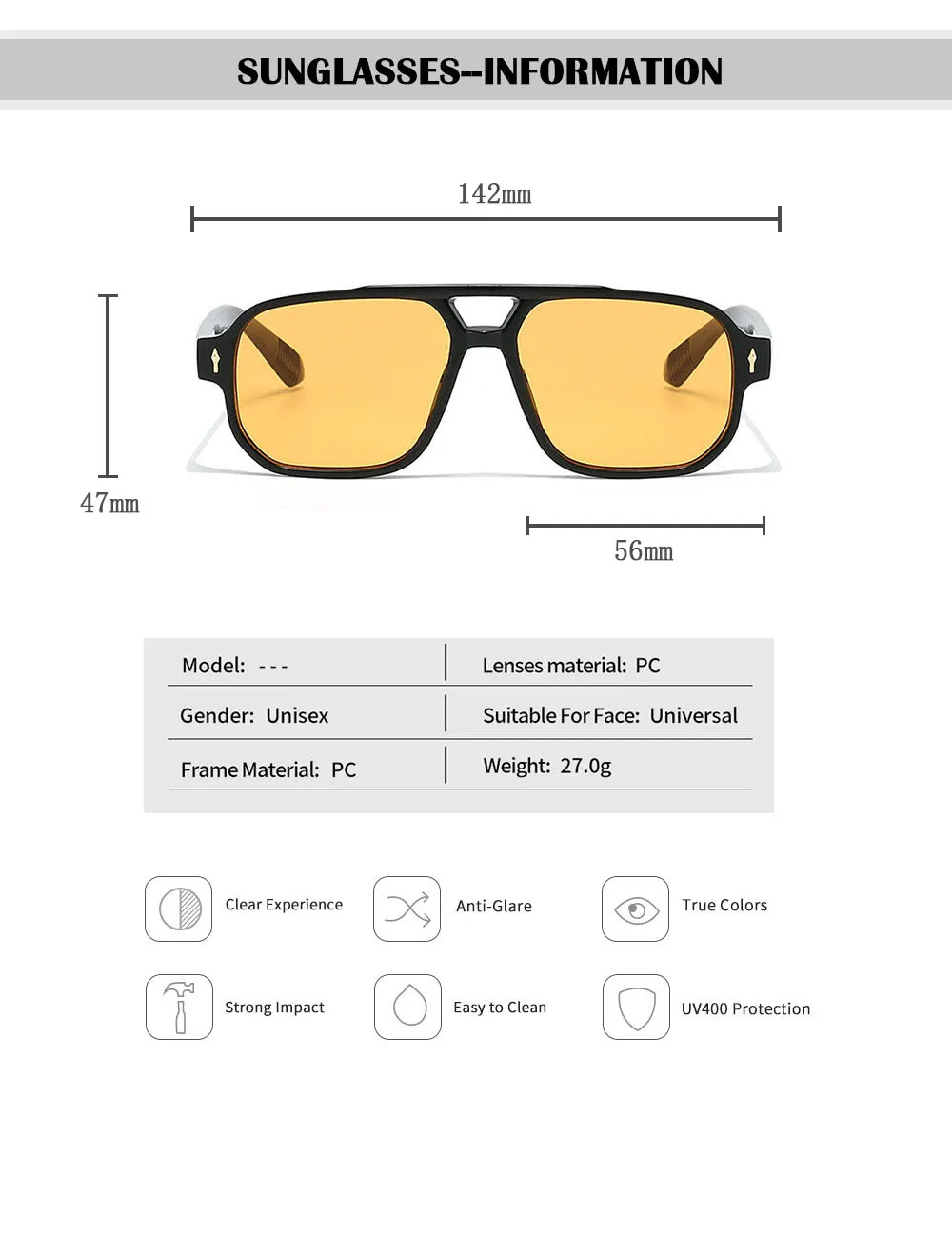 Trendy Vintage Sonnenbrille Outdoor Sonnenschutz Sonnenbrille Trend Gläser Willkommen Deal Oculos Dropshipping Sonnenbrille Gafas De Sol – Detail 13