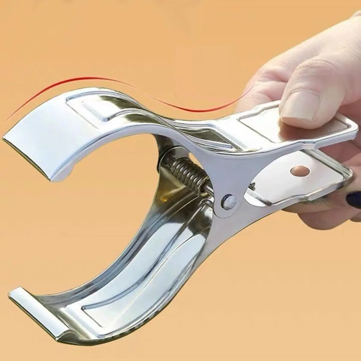 Große, robuste Metall-Wäscheklammern aus Edelstahl, große Strandklammern für Handtücher, Klemmen für Quilt und Outdoor-Lichtclips – Detail 1