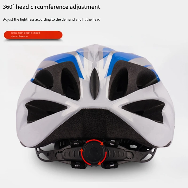 Adult Bike Helmet, Light Microshell, Men And Women, Fit Adjustment Suggested Fit 54-63Cm For Cycling