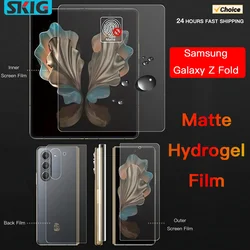 Matte Hydrogel Soft TPU Film For Samsung Galaxy Z Fold 6 5 4 3 2 5G Inner Outer Hinge Sticker Full Body Screen Protector