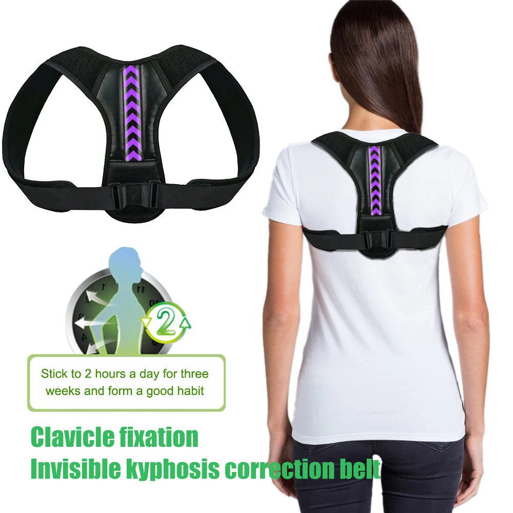 1Pcs Posture Corrector Back Brace Straightener Posture Corrector for Back Pain Posture Correction Shoulder Back Clavicle Support