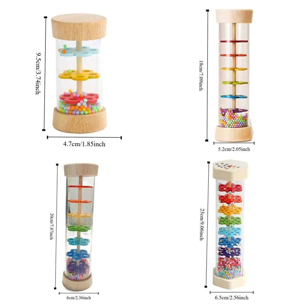 Wooden Rain Stick Musical Toy Rain Stick Rattles Rain Sound Pipe Toy Hand Shaking Rain Sound Kids Rain Rainmaker Instrument Toy