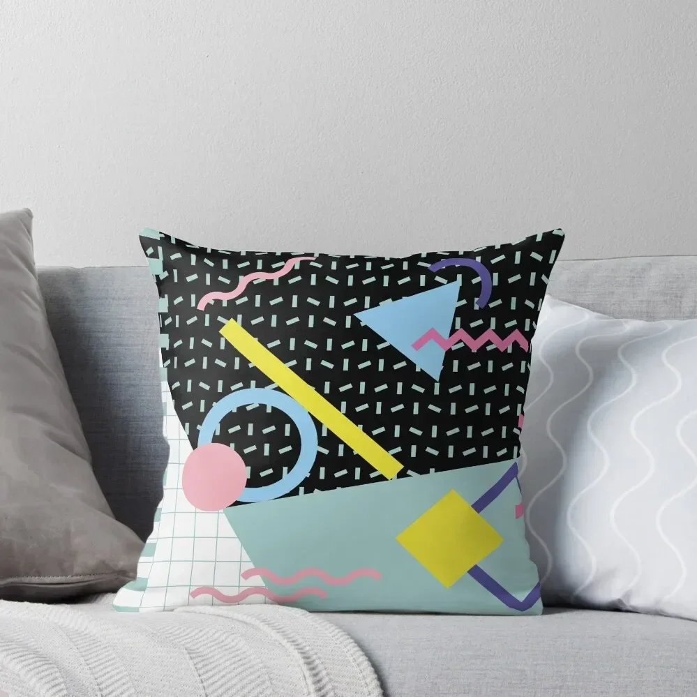 

Memphis Pattern 6 - Retro 80s / 90s Throw Pillow Pillow Cases Sofa Cushions pillow