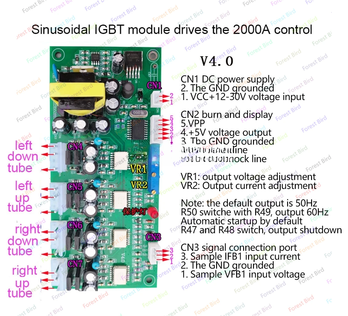 Customized Sine Wave High Power IGBT Module Control 2000A Driver Board