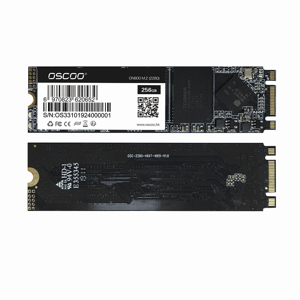 Imagem -03 - Oscoo-ssd Disco Rígido para Laptop e Desktop Sata Ngff Memória Flash Tlc m2 2280 64gb 128gb 256gb 512gb Hdd