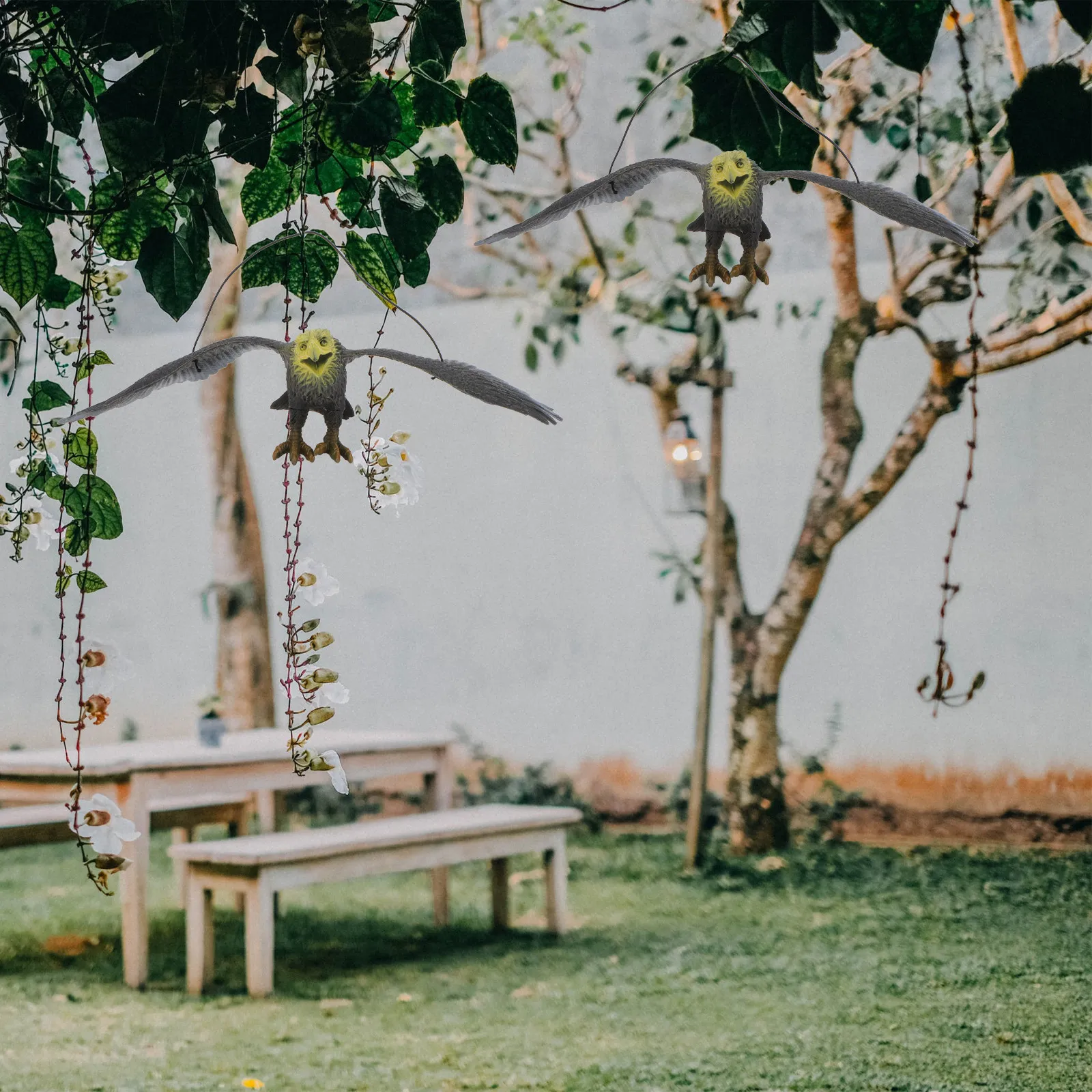 

2 шт. Декоративные фигурки орлов-отпугивателей для сада и газона, обучающие статуэтки животных, игрушки для детей, имитация орлов