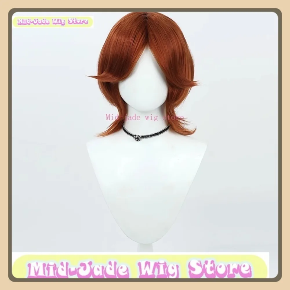 منتصف اليشم شعر مستعار مخزن الهوية الخامس البهلوانية مايك مورتون شعر مستعار تأثيري أنيمي لعبة لعب الأدوار هالوين شعر مستعار اصطناعي #6