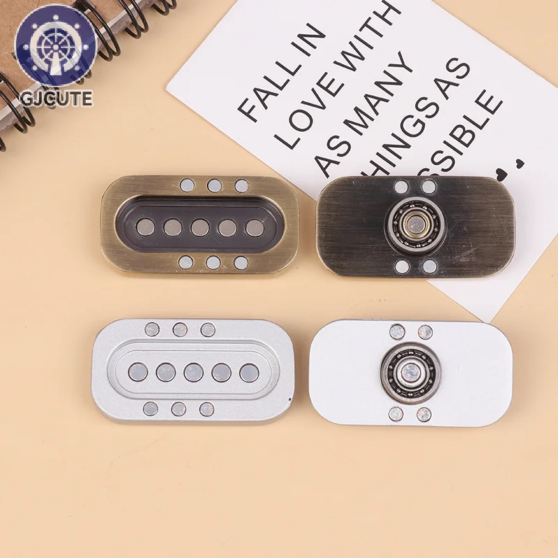 Owl Finger Fidget Slider Magnetic Anxiety Relieving Metal Sensory Push Card Slider Toy ADHD Fidget Slider Toy