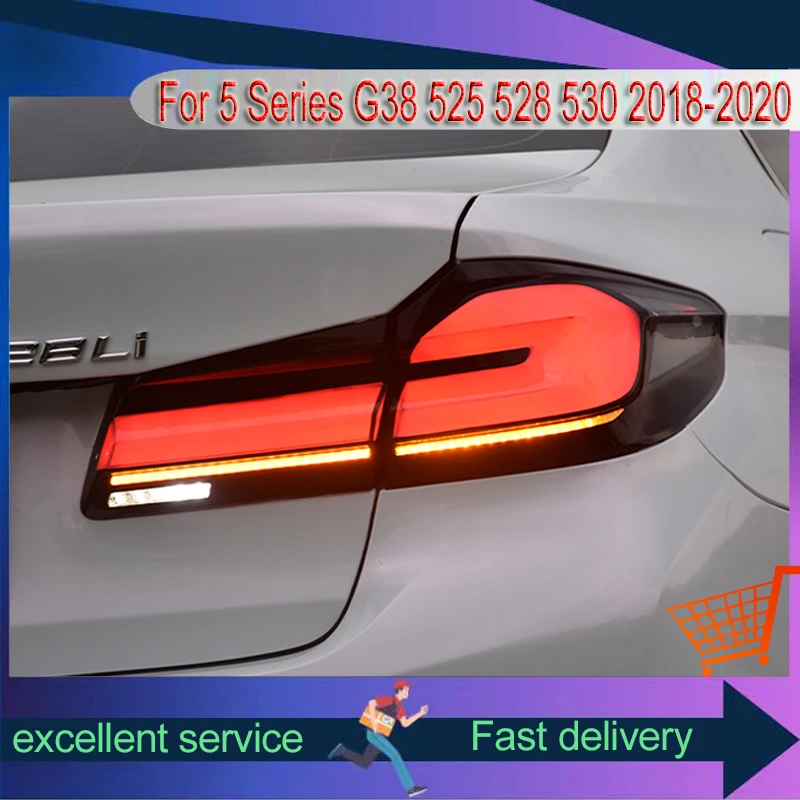 Rear Lamp For BMW 2018-2020 5 Series G38 525 528 530 Refit Assembly LED Dynamic Taillight Upgrade A Touch Of Blue Car Accessory