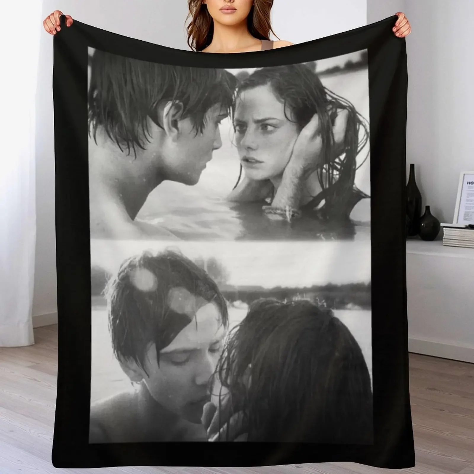 

effy and with freddie Throw Blanket Flannel Summer Cute Plaid Soft Big Blankets