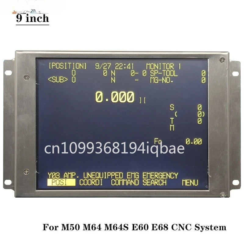 Maxgeek BKO-NC6212 LCD Display 9 Inch CRT Monitor Operating Panel for M50 M64 M64S E60 E68 CNC System in stock