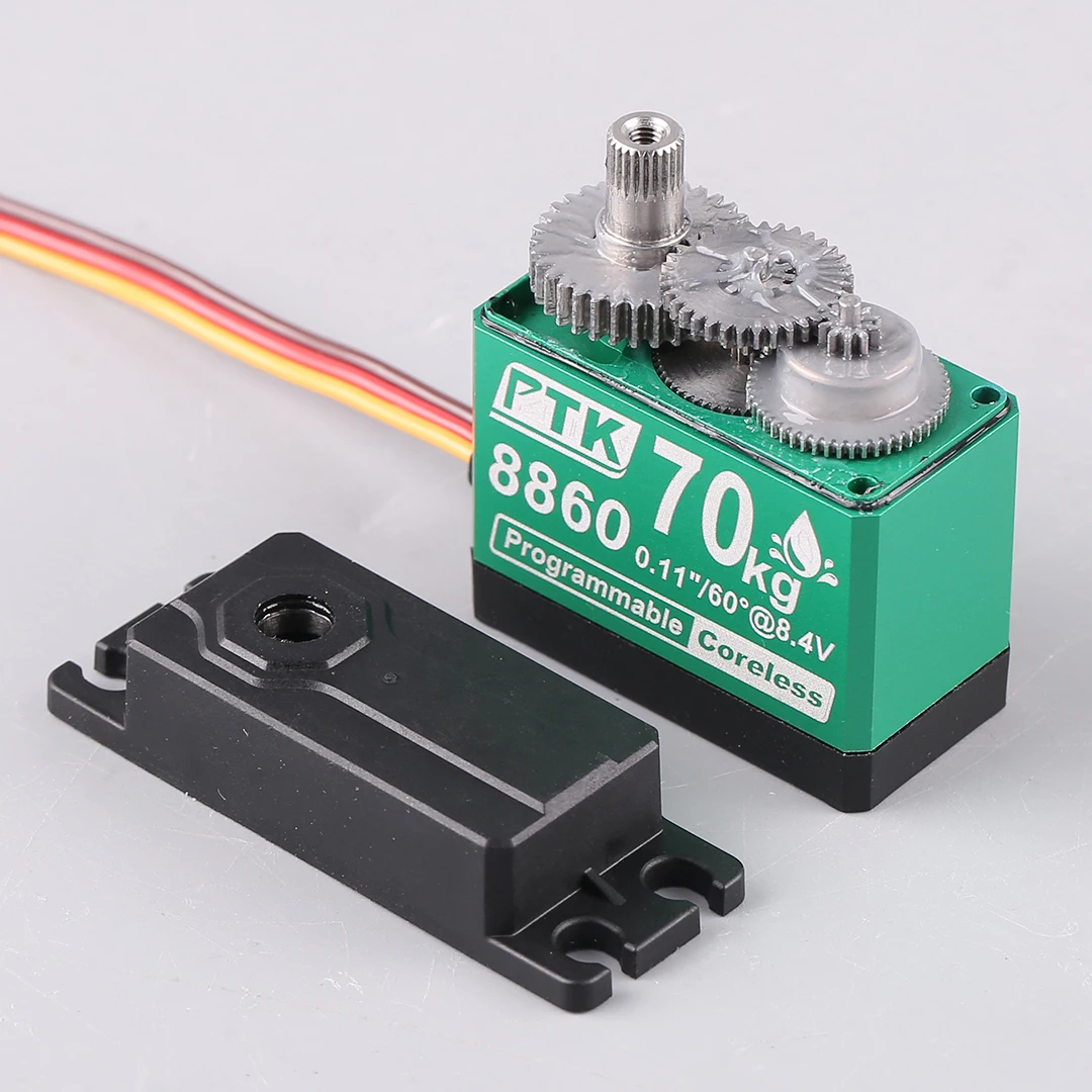 

PTK 8860 High Torque Stainless Steel Tooth Rudder for High Speed Car Models 70kg Fixed Wing Aeromodel UAV Rudder