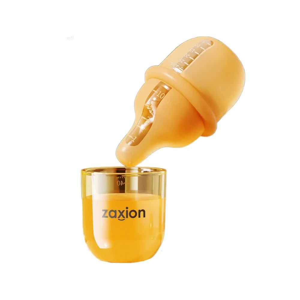 

Slow Flow Nipple Silicone Baby Bottles with Scale 30ml Food Squeeze Feeder Reusable Heat-resistant Newborn Feeding Dispenser
