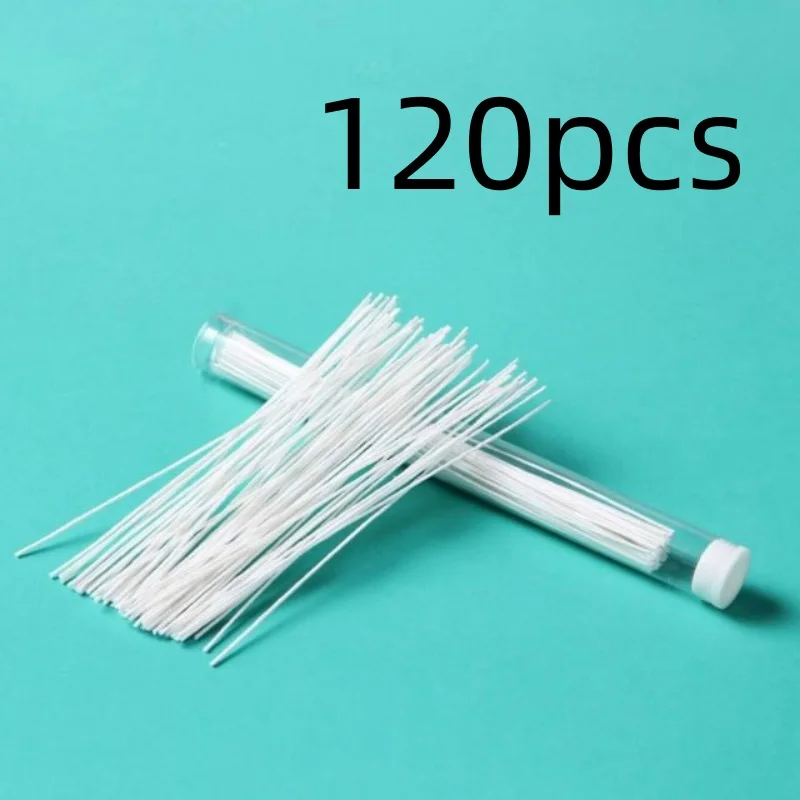 120/60 Stuks Oor Piercing Schoonmaken Effectieve Oor Gat Cleaner Tool Wegwerp Oorbellen Gat Schoon Papier Lijn Voor Het Verwijderen van Vuil Geur