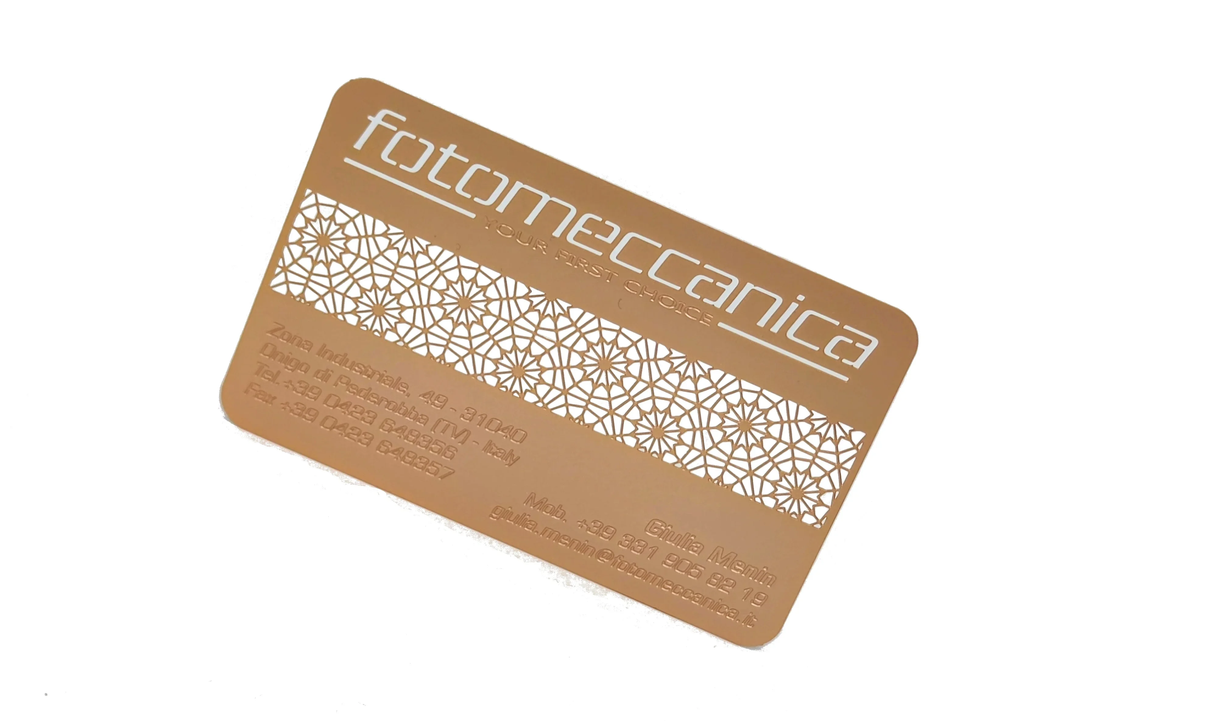 High-Quality Custom Metal Business Cards - Fully Graphically Customised - Leave a Lasting Impression