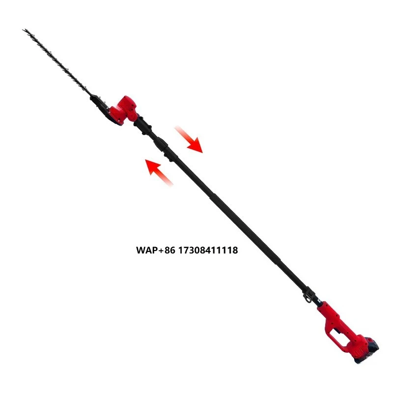 500w Garden Tools 2 in 1 Electric Cordless Battery Telescopic Hedge Trimmer